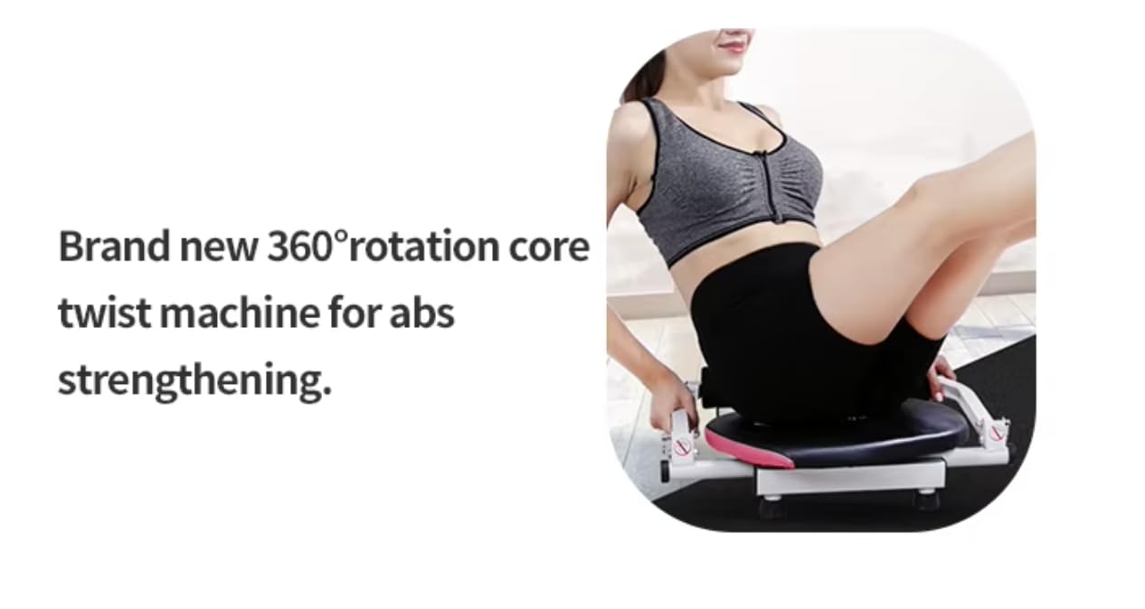 360° Rotating Ab Crunch Machine & Total Gym Equipment - Full Body Workout for Home with Sit Up Bench, Abs Stimulator & Resistance Bands - Perfect for Men & Women Home Gym, Core Training & Weight Loss