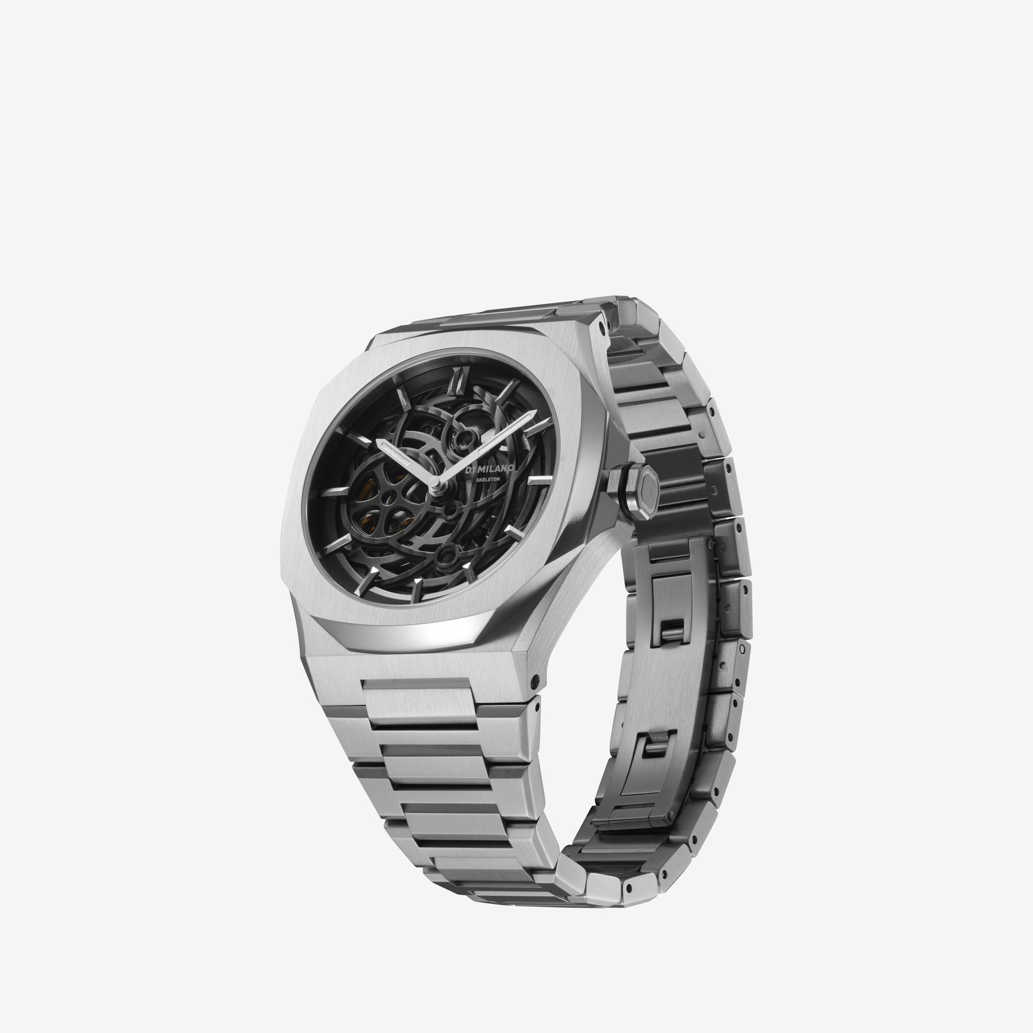 Skeleton Bracelet for Men & Women - 41.5mm Stainless Steel Silver Chain Bracelet - Perfect for Casual Wear, Gifts & Everyday Fashion Accessories