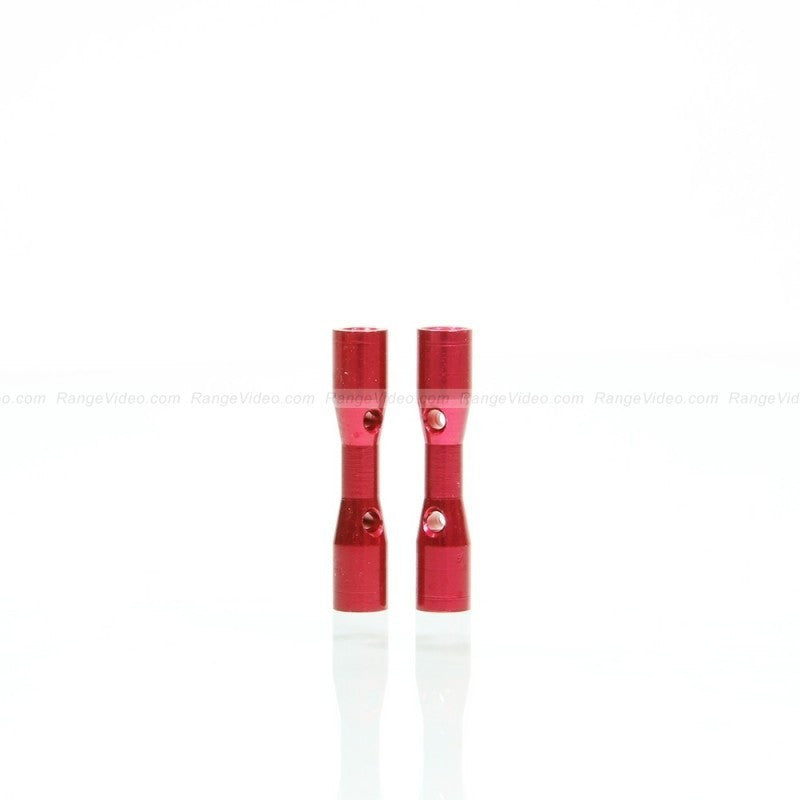 M3 x 0.5 x 25mm Female to Female Hex Standoff Spacer - Red Aluminum Alloy (2 Pack) - Perfect for PCB, Motherboard & Electronic Projects