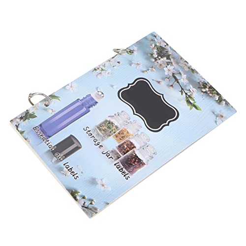 Essential Oil Bottle Stickers Labels - 12pcs Beautiful Colors with Blank Middle for DIY, Perfect for Perfume Bottles & Aromatherapy - Home Spa, Gift Wrapping, Craft Projects