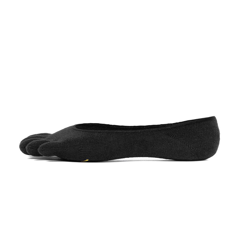 Vibram FiveFingers Performance Ghost Socks - Black for Running, Yoga & Barefoot Activities | Minimalist Toe Socks for Enhanced Grip & Comfort