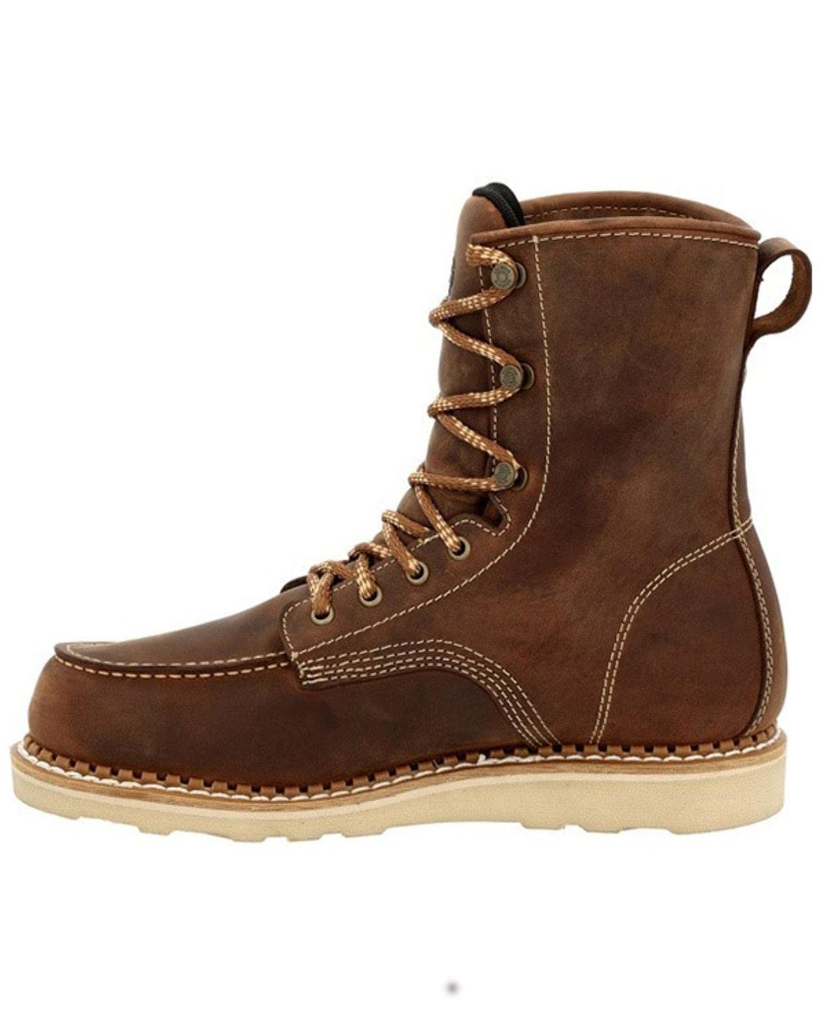Georgia Boot Men's Waterproof Wedge Work Boots - Slip Resistant, Comfortable & Durable for Construction, Landscaping & Outdoor Work