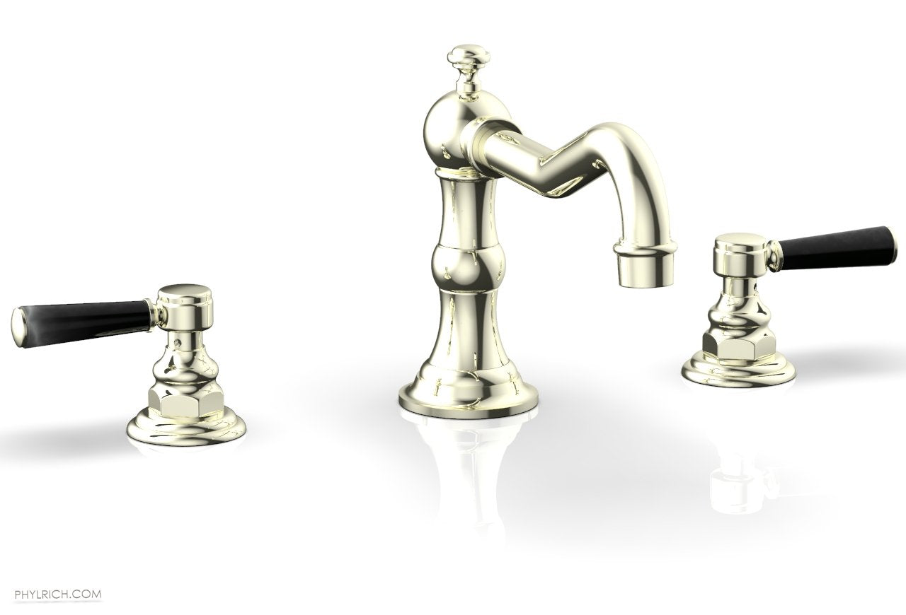 HENRI Deck Tub Set with Marble Lever Handles - 161 42 - Modern Freestanding Bathtub for Luxury Bathroom & Spa Relaxation