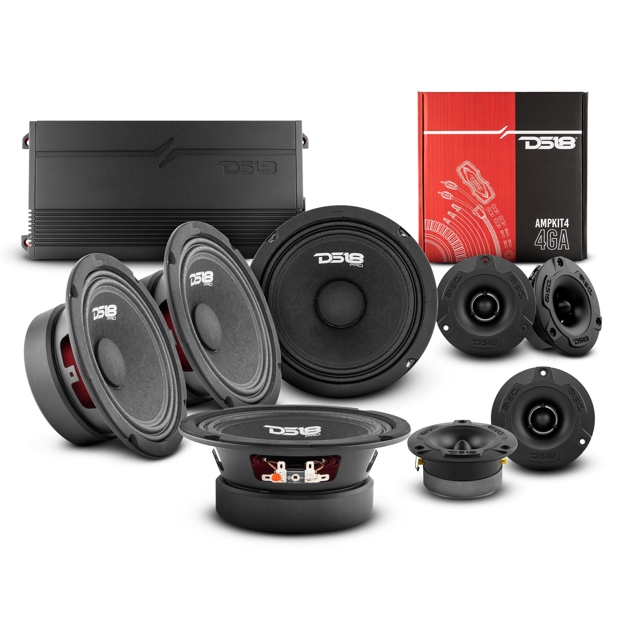 Stage1 Pro Audio Midrange Speaker Package - High-Quality Sound for Home Theater & Car Audio Systems | Perfect for Music Lovers & Audiophiles