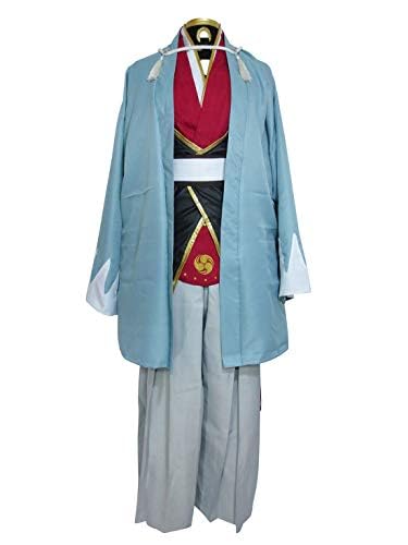 Touken Ranbu Uchigatana Izuminokami Kanesada Samurai Uniform Kimono Cosplay Costume for Men (Size XL) - Perfect for Anime Conventions, Halloween & Japanese Themed Parties