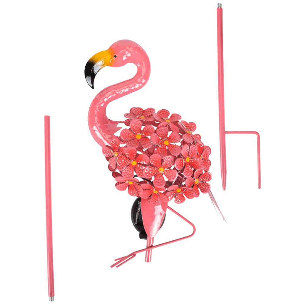Uonlytech Solar Flamingo Garden Light - 1pc Waterproof Solar-Powered LED Yard Lamp for Outdoor Landscape, Lawn, Courtyard & Pathway Decoration | Perfect for Patio, Backyard, Poolside & Garden Decor