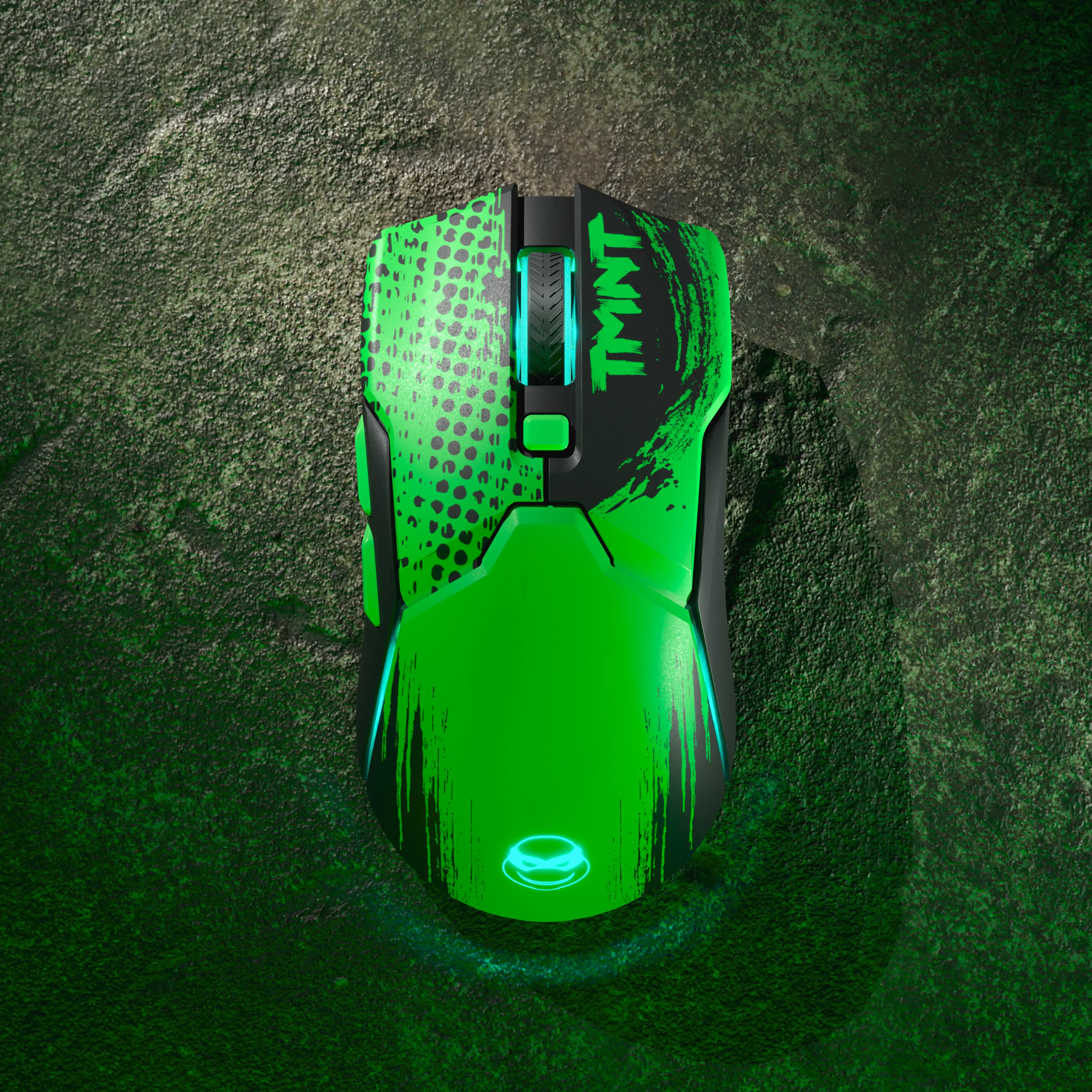 Wraith M3 Pro Gaming Mouse - TMNT Teenage Mutant Ninja Turtles Edition - Ergonomic RGB Gaming Mouse for PC - Perfect for FPS, MOBA & Esports Gaming