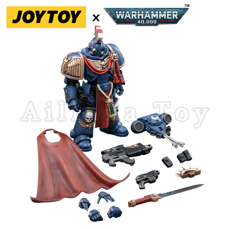 JOYTOY 1/18 Scale Warhammer 40K Ultramarines Primaris Captain Sidonicus Action Figure - Collectible Model for Warhammer Fans & Tabletop Gaming