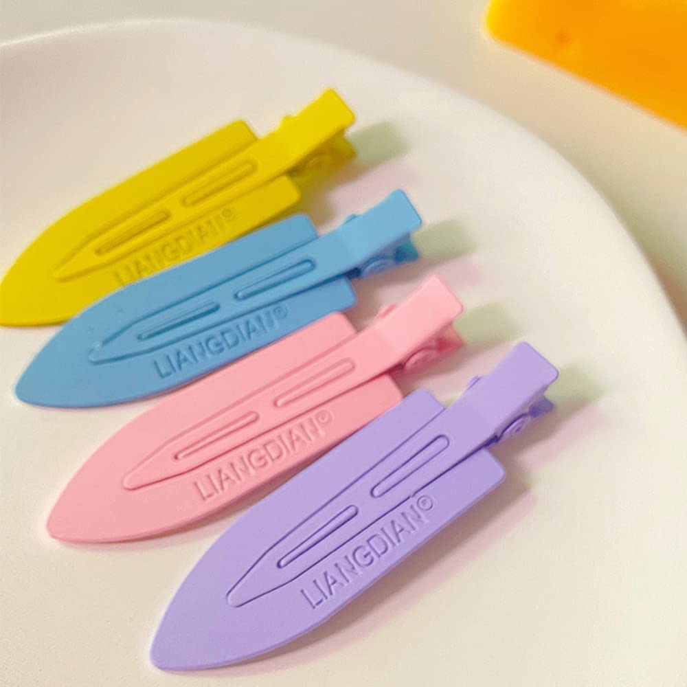 5-Piece No Bend Hair Clips Set - Translucent Glitter Hair Clips for Women & Girls, No Crease Hair Accessories for Makeup, Styling & Salon Use