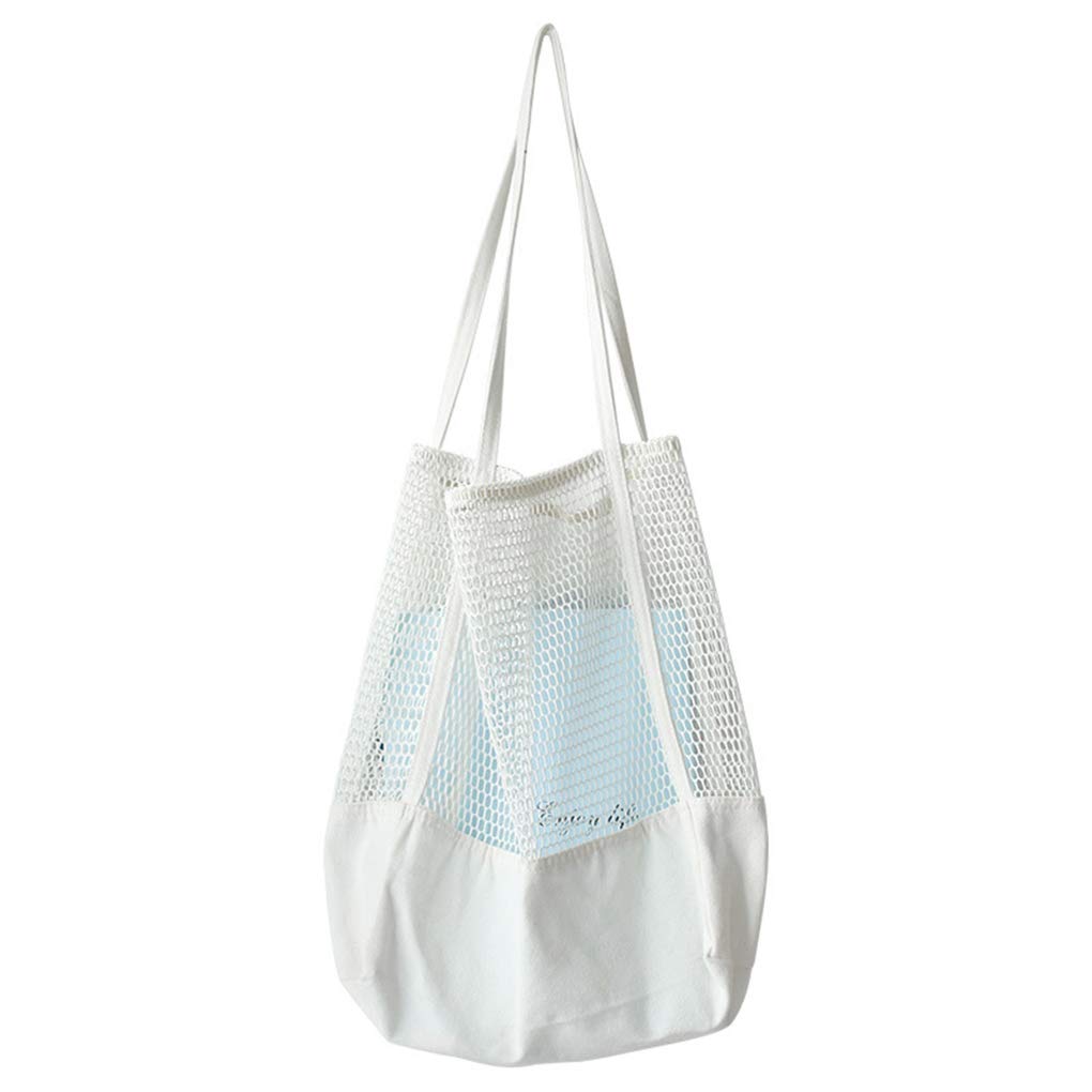 Clobeau Mesh Beach Bag - Large Waterproof Tote for Travel, Groceries, Toys & Pool Essentials | Perfect for Beach Trips, Shopping & Outdoor Activities