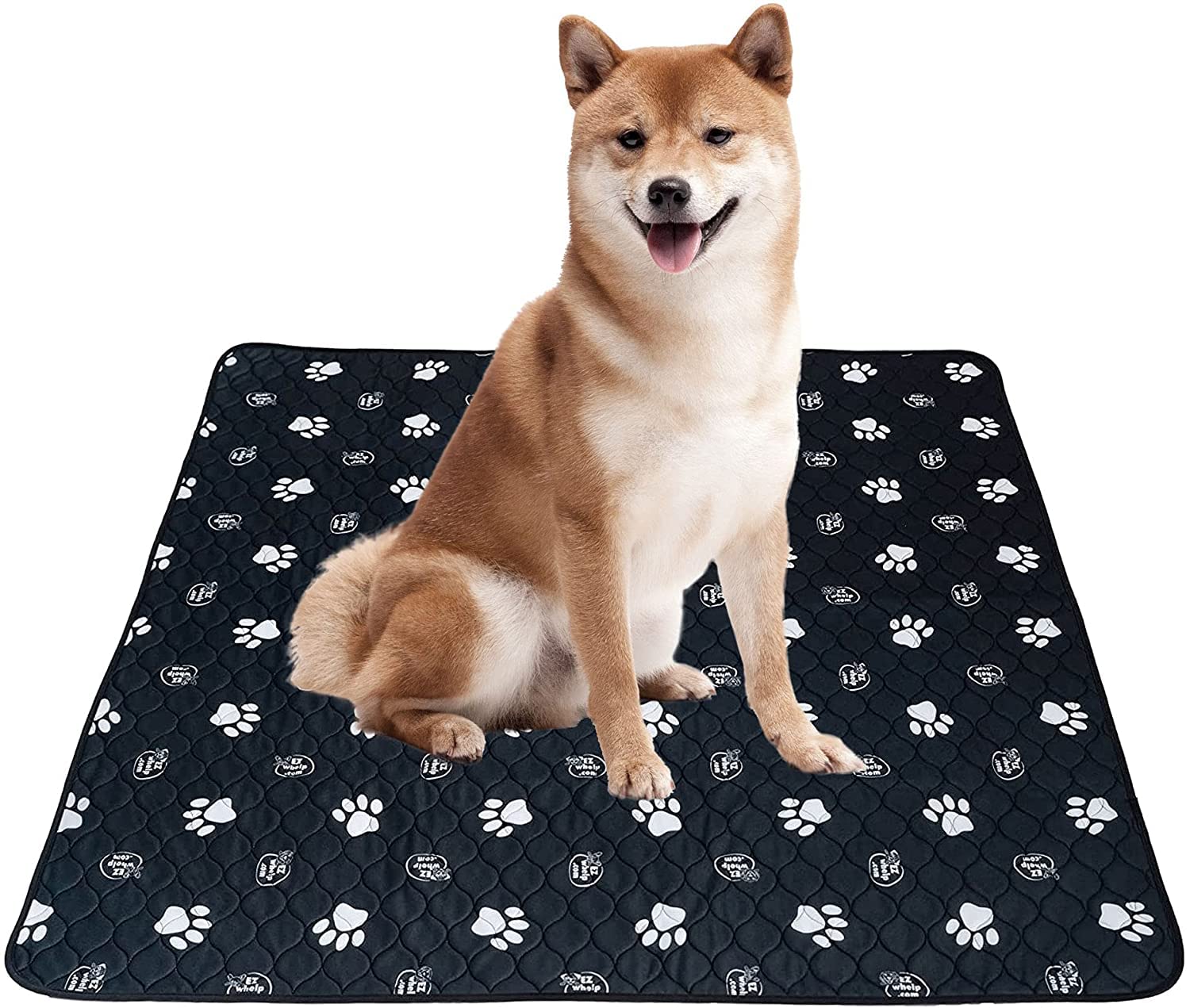 EZwhelp Reusable & Washable Dog Pee Pads - Waterproof Puppy Training Pads with Rounded Corners - Lightweight Laminated Whelping Mat for Potty Training - 2 Pack Pet Supplies - Perfect for Indoor Puppy Training, Crate Lining, and Travel Use
