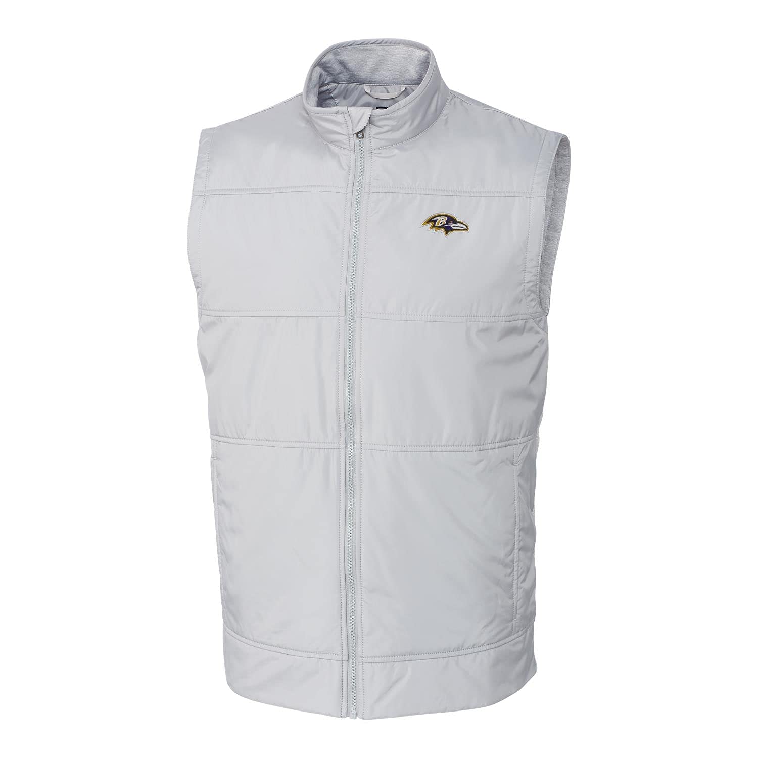 Cutter & Buck Men's NFL Big & Tall Stealth Full-Zip Vest - Lightweight Puffer Jacket for Football Fans - Perfect for Game Day, Tailgating & Outdoor Activities