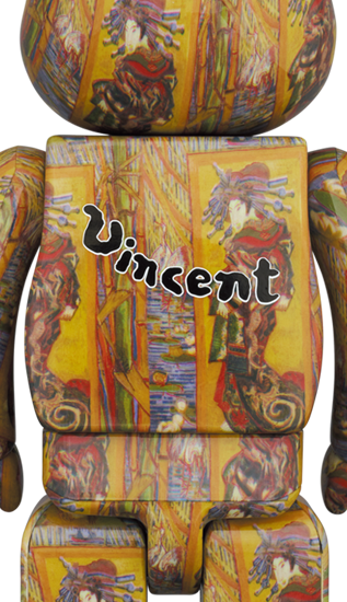 MEDICOM TOY BE@RBRICK Van Gogh Museum Courtesan (after Eisen) 100% & 400% Bearbrick Collectible Art Figure - Perfect for Home Decor, Office Display, and Gift for Art Lovers