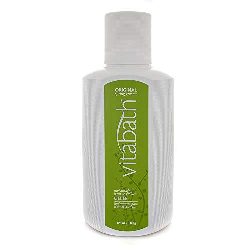 Vitabath Original Spring Green Moisturizing Bath & Shower Gel - 128 oz | Hydrating Body Wash with Botanical Extracts for Dry Skin | Invigorating Foaming Gelee for Skin Rejuvenation | Perfect for Daily Shower & Relaxing Bath Time