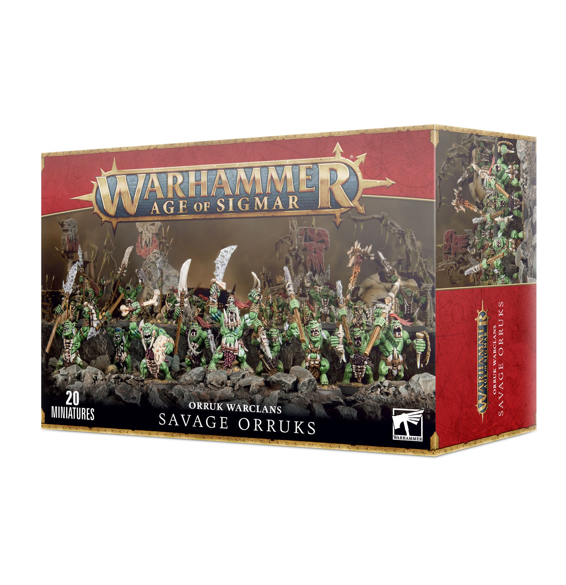 Age of Sigmar Orruk Warclans: Savage Orruks - Warhammer Miniatures for Tabletop Battles & Fantasy Gaming
