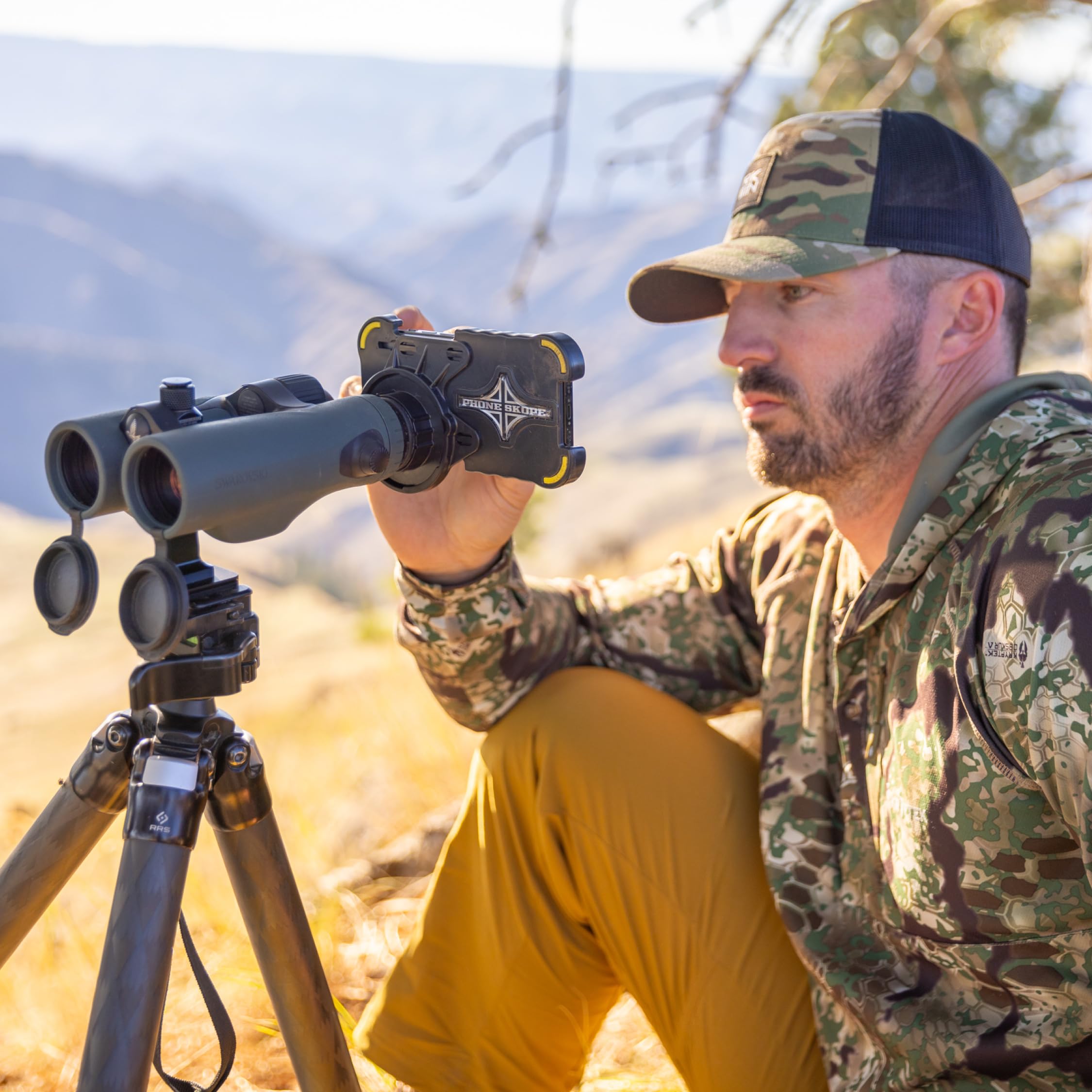 Phone Skope Complete Digiscoping Kit - Universal Smartphone Scope Adapter for Hunting, Bird Watching & Astronomy | Includes Phone Mount Case, Eyepiece Adapter & Lens Cloth | Compatible with iPhone, Samsung & Most Smartphones | Perfect for Outdoor Adventures & Wildlife Photography