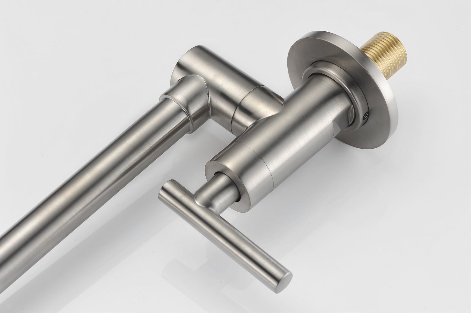 SUMERAIN Wall Mount Pot Filler Faucet - Brushed Nickel Finish with Dual Swing Joints - Perfect for Kitchen Sink, Stove & Cooking Area