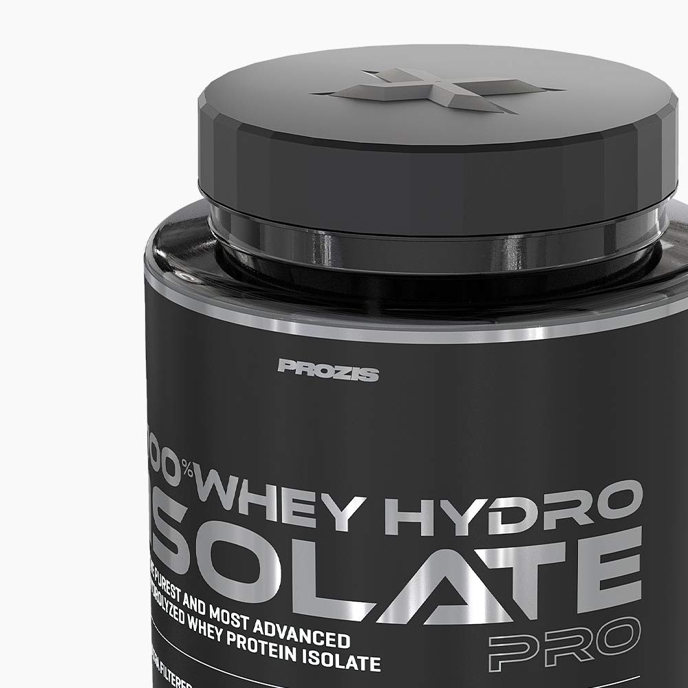 Prozis 100% Whey Hydro Isolate Protein Powder - Cookies & Cream Flavor, 4.4lb (2000g) for Muscle Recovery & Post-Workout Nutrition | Gym Supplement for Athletes & Bodybuilders