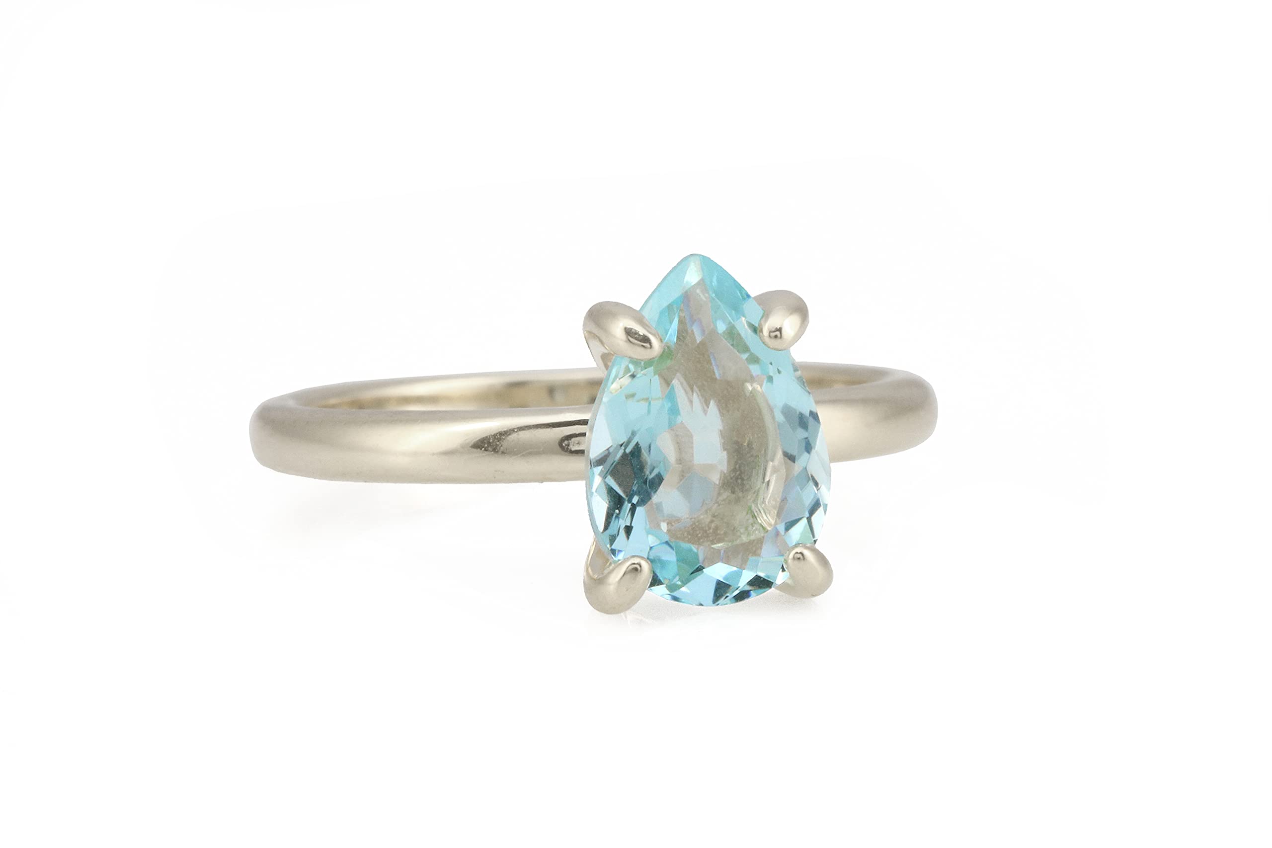 925 Sterling Silver Topaz Rings for Women - Elegant Everyday Gemstone Jewelry with Gift Box | Perfect for Birthdays, Anniversaries & Special Occasions