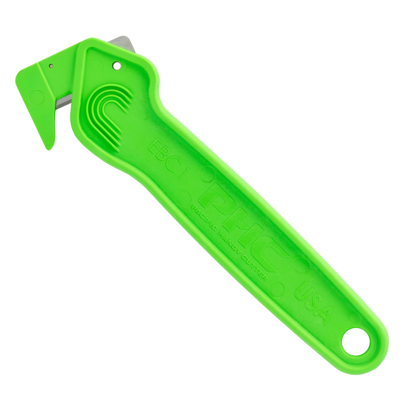 Pacific Handy Cutter EBC1X - 6.25 Inch Steel Safety Utility Knife with Retractable Blade | Ideal for Office, Warehouse, Packaging & DIY Projects