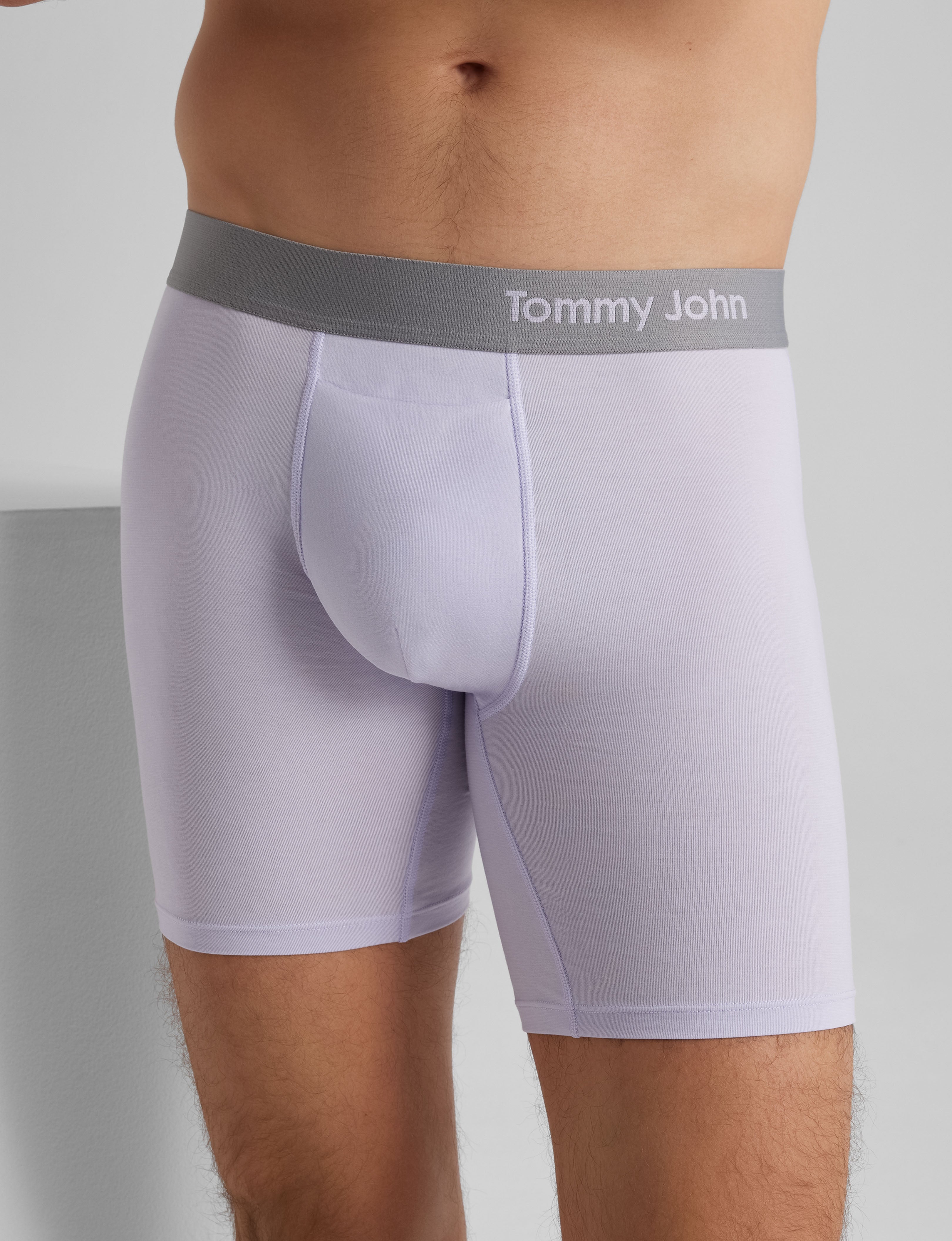 Breathable Cotton Mid-Length Boxer Briefs 6-Pack - Soft Men's Underwear for All-Day Comfort | Workout, Lounge & Everyday Wear