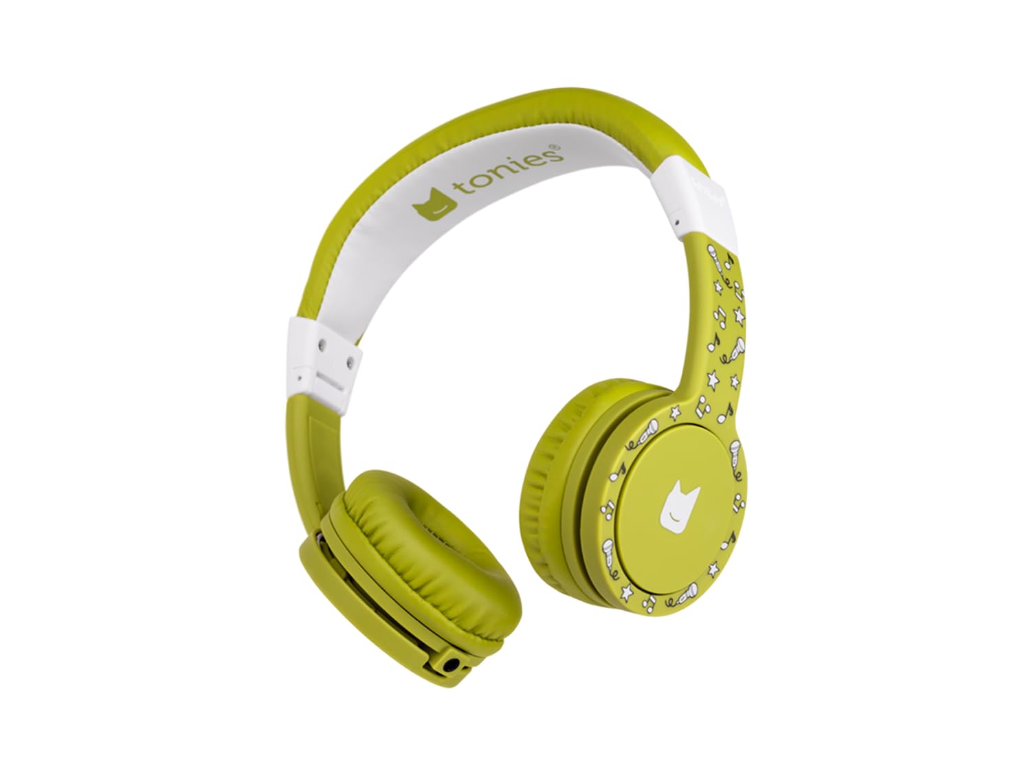 Tonies Kids Headphones Wired for Toniebox - Safe Volume-Limiting Over-Ear Headphones for Children with 1.2m Cable & 3.5mm Jack - Perfect for Audiobooks, Music & Learning - Green