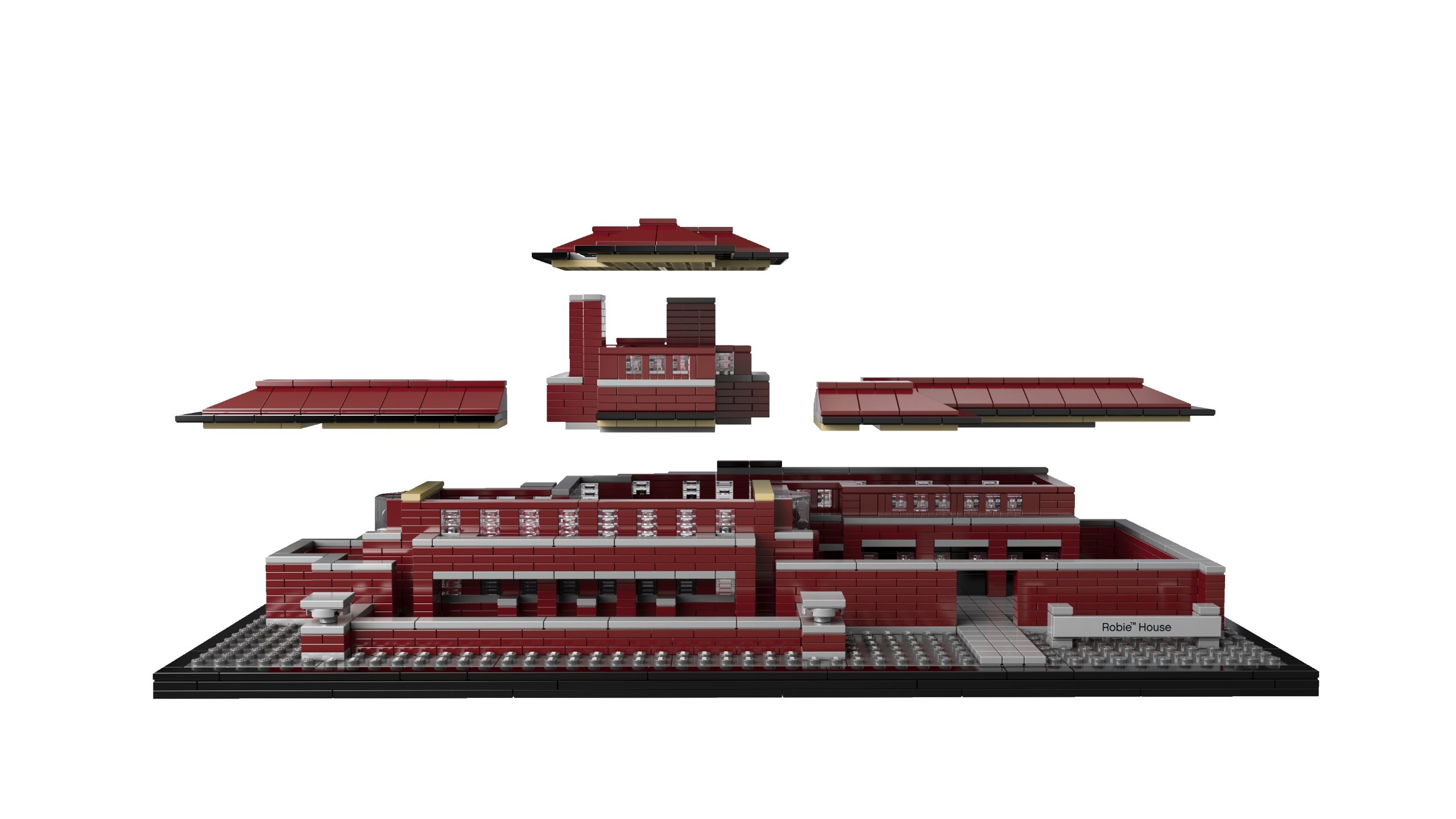 LEGO Architecture Robie House 21010 Building Blocks Set - Perfect for Collectors, Home Decor & Creative Play