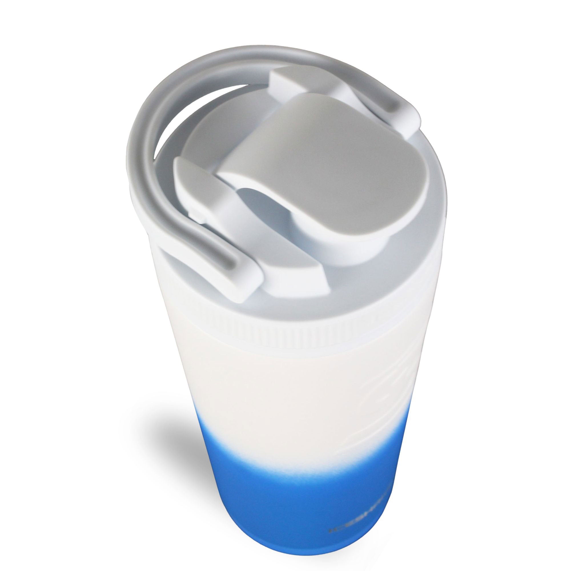 Ombre Series 26oz Shaker Bottle - Royal White Ombre | Leakproof Protein Shaker for Gym, Workouts & Travel | BPA-Free Ice Shaker for Protein Drinks & Smoothies