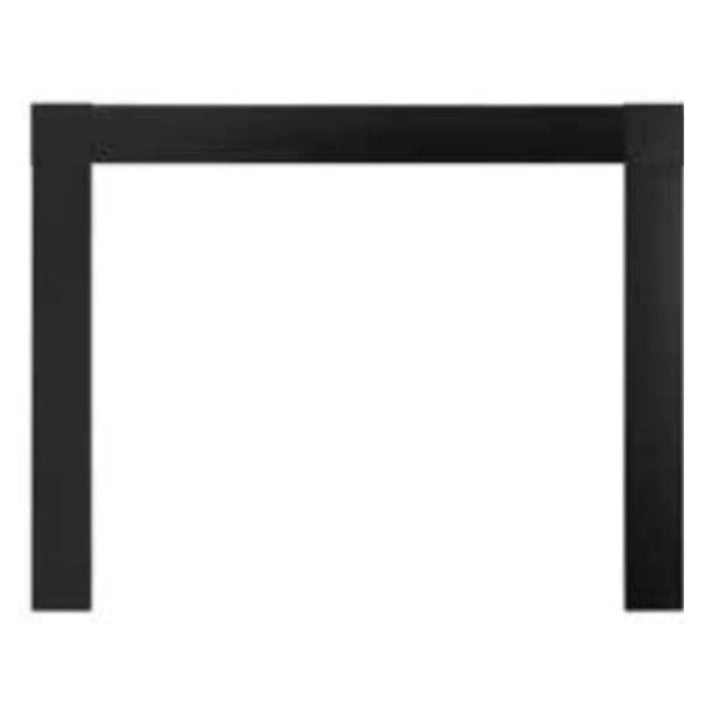 Monessen Contemporary Satin Black Fireplace Front for Lo Rider Fireboxes - Perfect for Modern Living Rooms and Cozy Home Decor