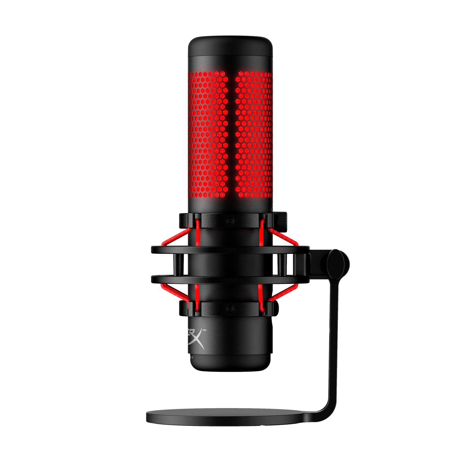 HyperX QuadCast USB Condenser Gaming Microphone with Anti-Vibration Shock Mount - Perfect for Streaming, Podcasting & Gaming on PC, PS4 & Mac