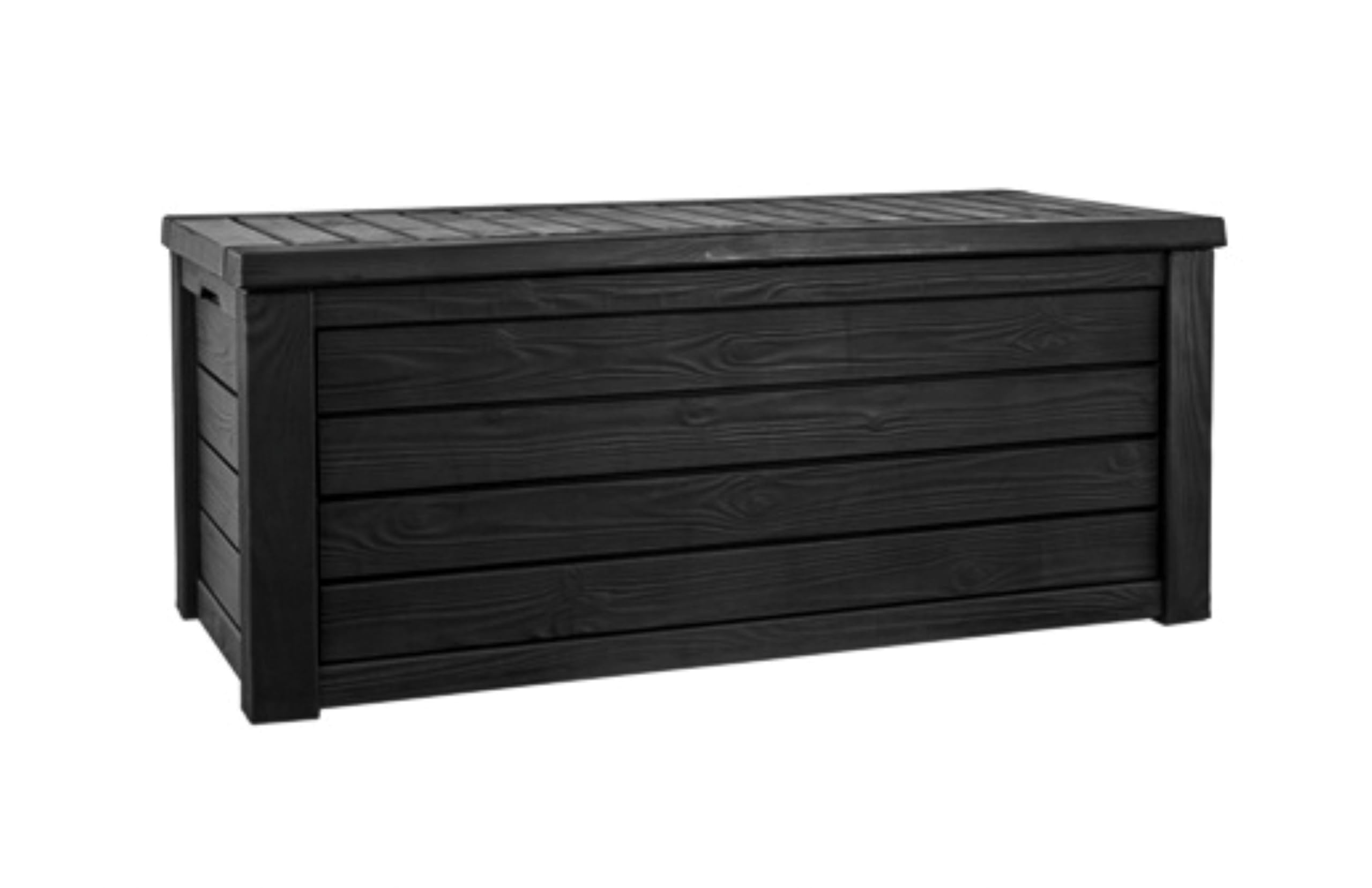 Keter 150 Gallon Outdoor Storage Deck Box - Waterproof Resin Patio Bin with Bench Seat - Dark Grey - Perfect for Backyard, Garden & Poolside Storage