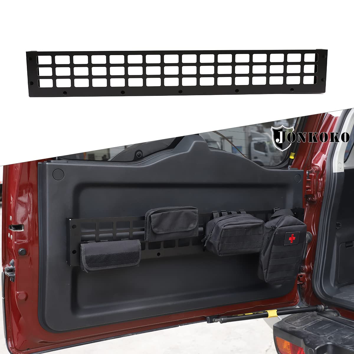 Foldable Car Trunk Storage Organizer for Toyota FJ Cruiser 2007-2021 | Rear Door Cargo Shelf & Tailgate Table Accessories (Style F) | Perfect for Camping, Road Trips & Outdoor Adventures