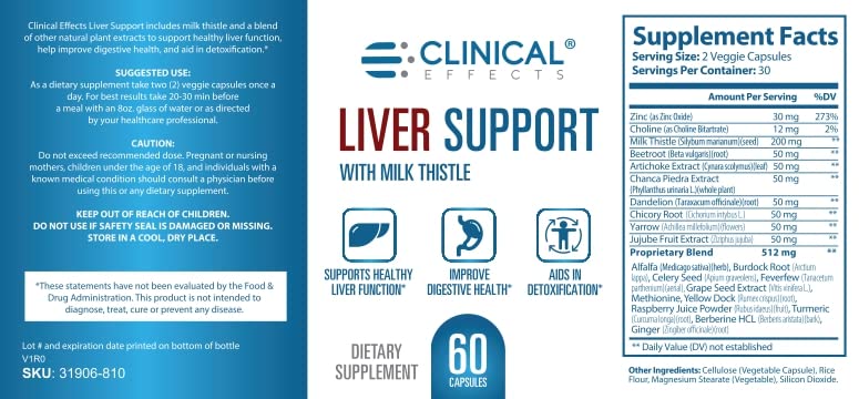 Natural Milk Thistle & Zinc Liver Support Supplement - 3 Pack | Detox & Cleanse Liver | Supports Liver Function & Digestive Health | Made in USA | Ideal for Post-Workout Recovery & Healthy Lifestyle