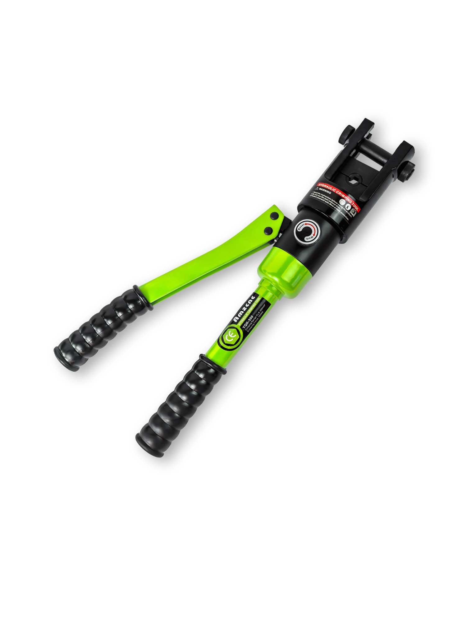 16 Ton Hydraulic Wire Crimper Tool with 13 Pairs Standard US Dies - Crimps 6 AWG to 600 MCM for Battery Cable & Lug Terminals | Professional Electrical, Automotive & Marine Wiring Applications