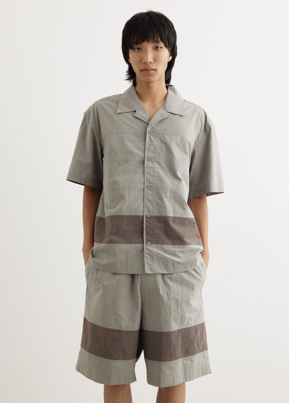 Barrel Shirt CGSS24CWOSHI08 Gray - Stylish Casual Wear for Men & Women | Perfect for Beach, Outdoors & Everyday Fashion