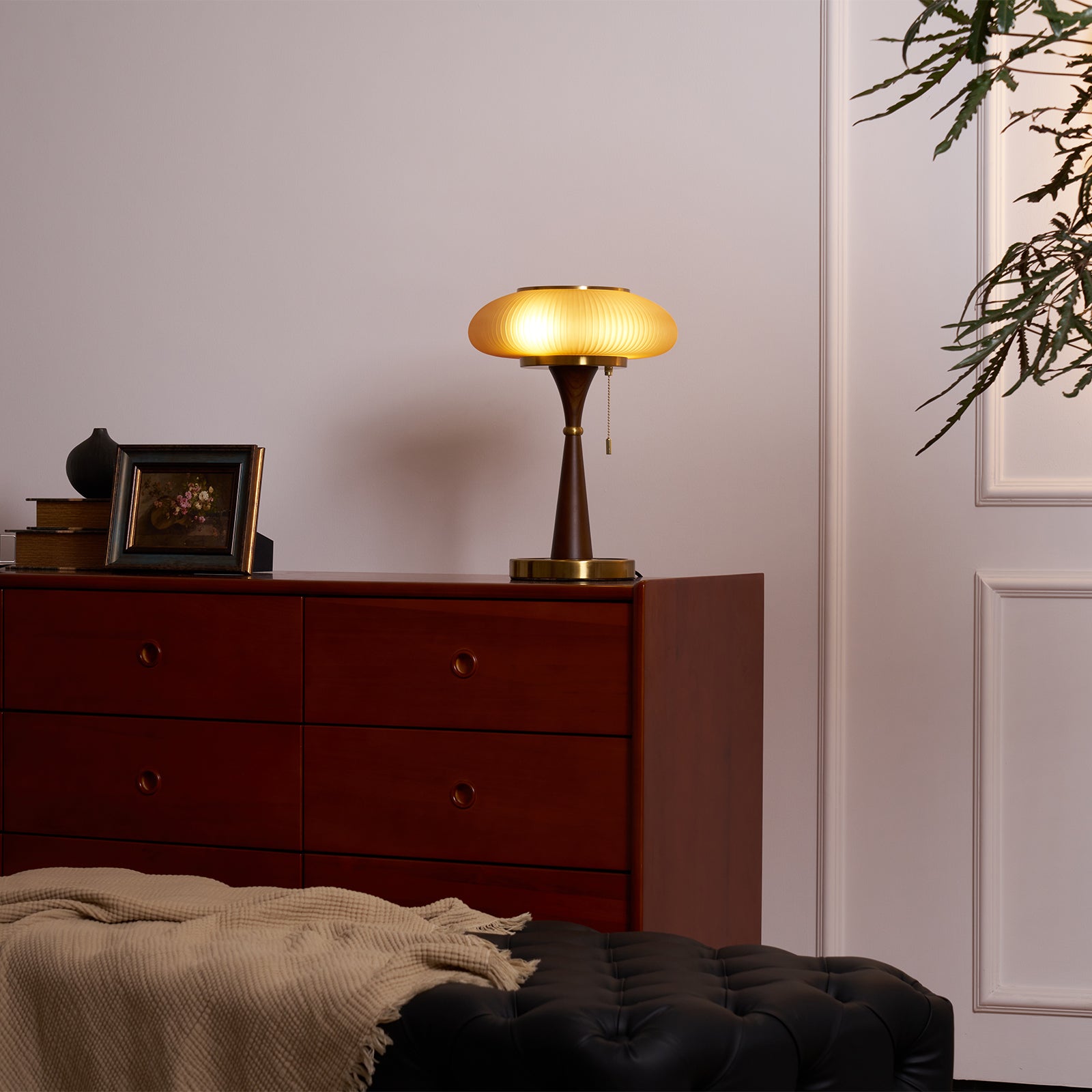 Premium Matsutake Mushroom Table Lamp - Modern LED Night Light for Bedroom, Living Room & Office - Warm White & Adjustable Brightness - Perfect for Reading, Relaxation & Decoration