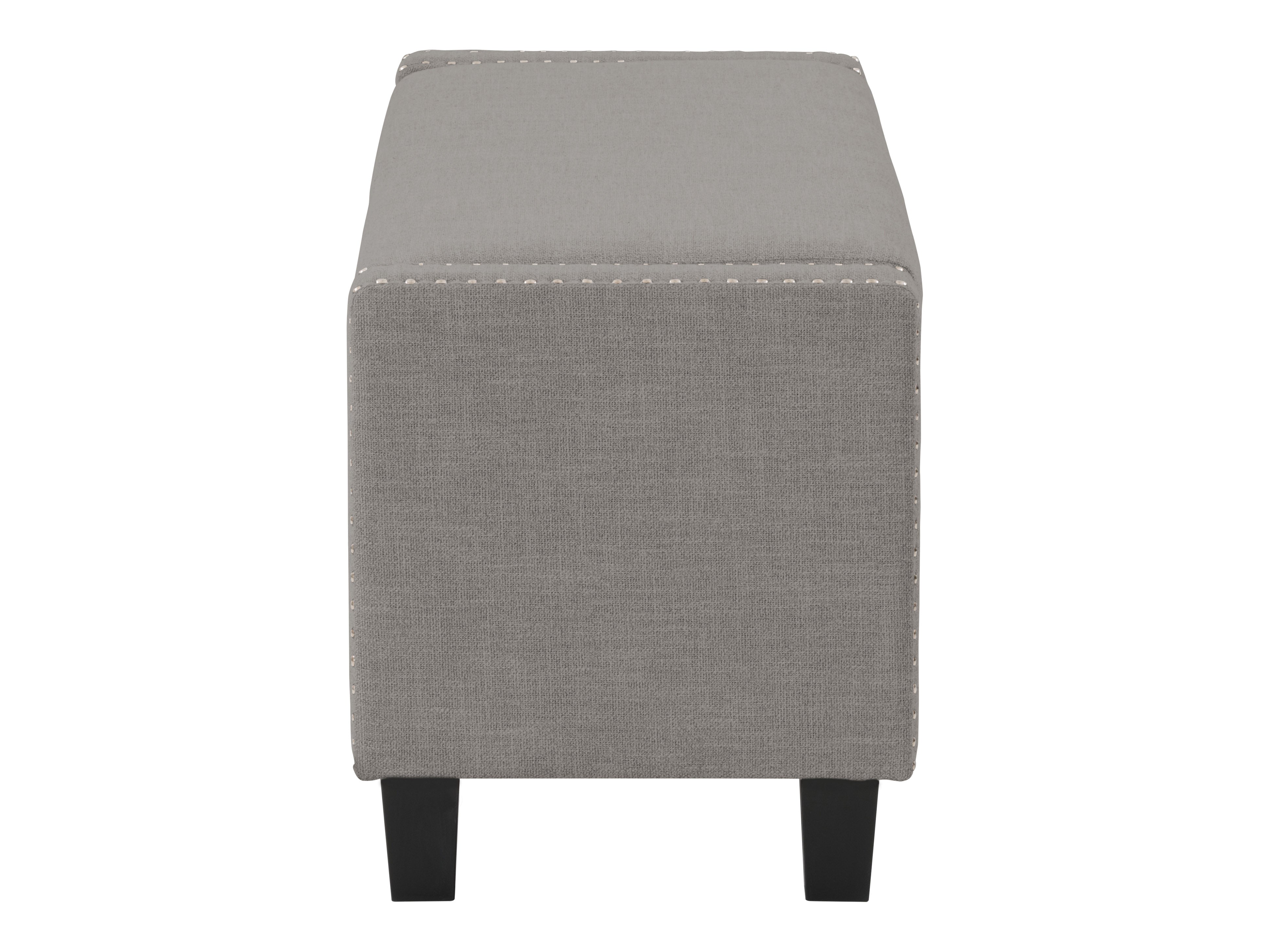 Grey Storage Bench with Cushion Seat - Multi-Purpose Entryway, Bedroom & Living Room Furniture - Perfect for Shoe Storage, Seating & Home Organization