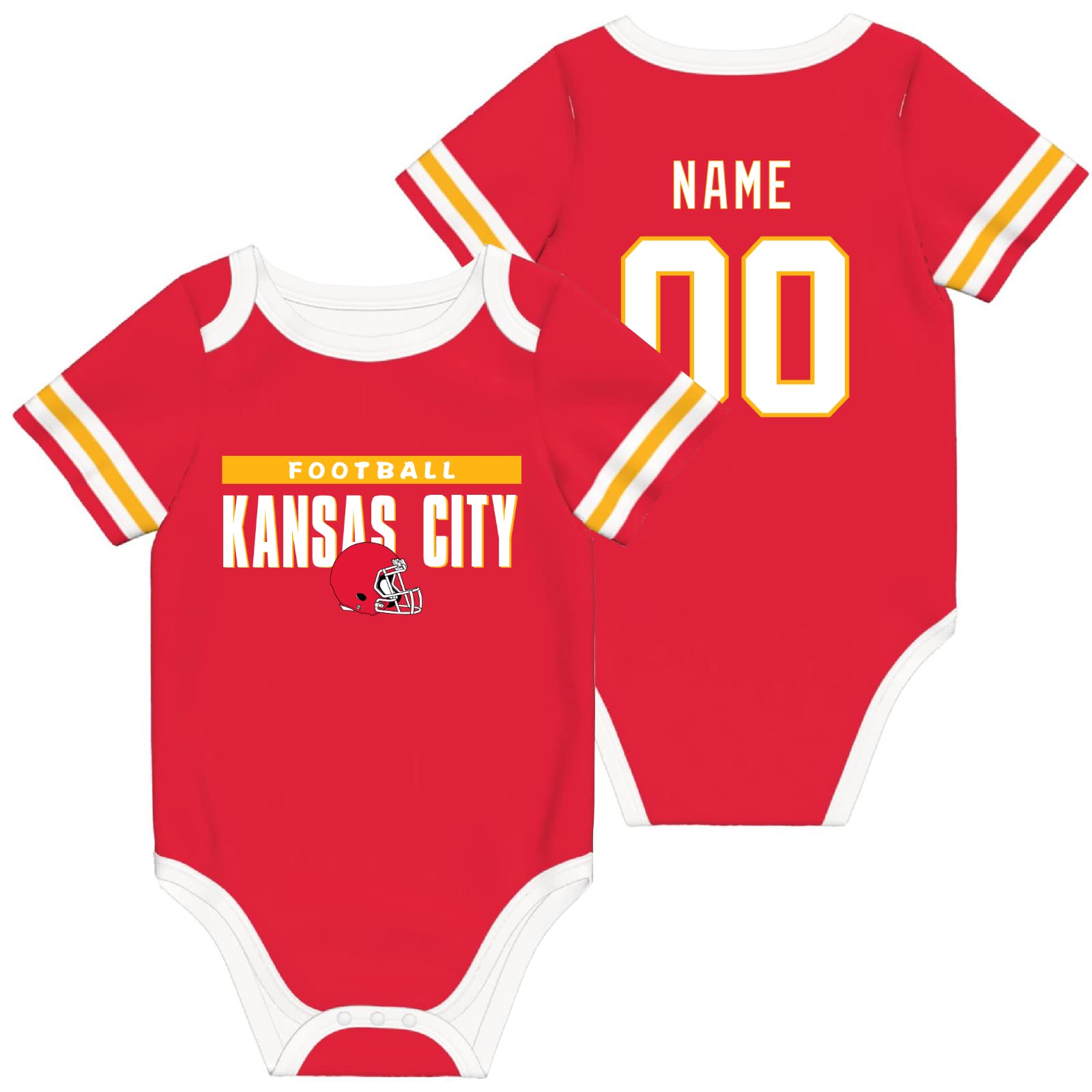 Customized Baby Clothes Set - 100% Cotton Personalized Baby Suit with Name & Number - Perfect for Newborn Gifts, Christening, Birthday Parties & Photo Shoots