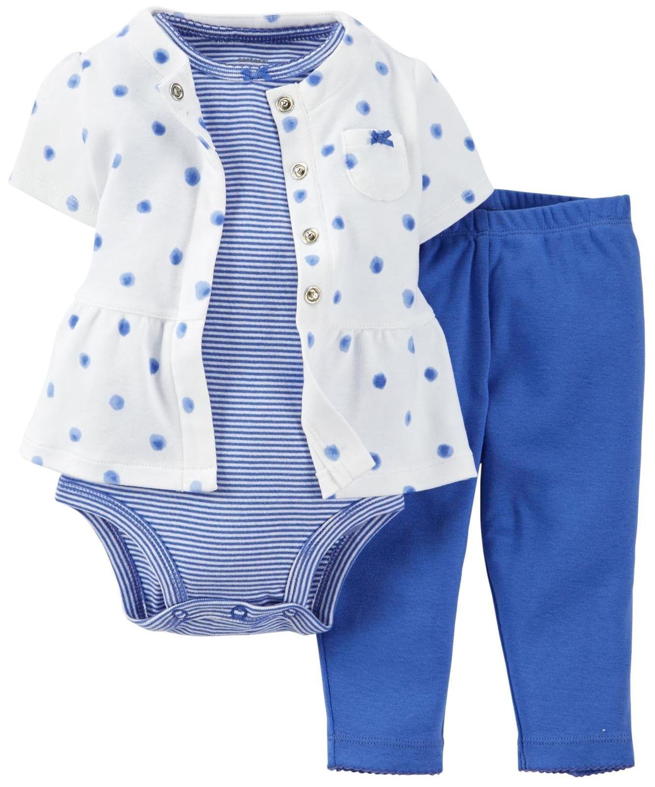 Carters Baby Girls Layette Set - Soft Cotton Newborn Outfit with Hat & Mittens | Perfect for Hospital Coming Home, Photo Shoots & Gift Giving