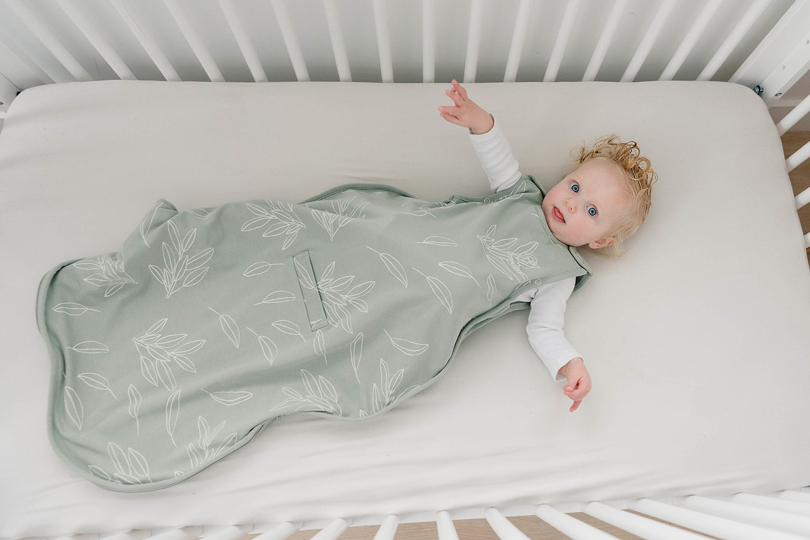 4 Season Ultimate Toddler Sleep Bag - Merino Wool & Organic Cotton for Kids 2-4 Years - Sage Green - Cozy & Breathable for Nursery, Daycare & Travel