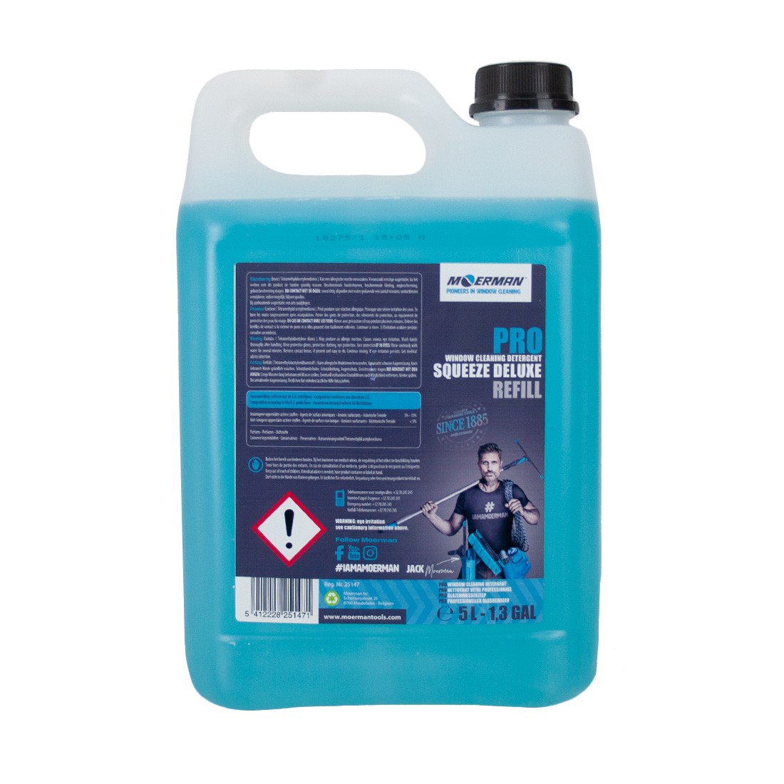 Moerman Squeegee Deluxe Refill - Premium Window Cleaning Replacement Blades for Professional Use | Perfect for Home, Office, and Commercial Glass Cleaning