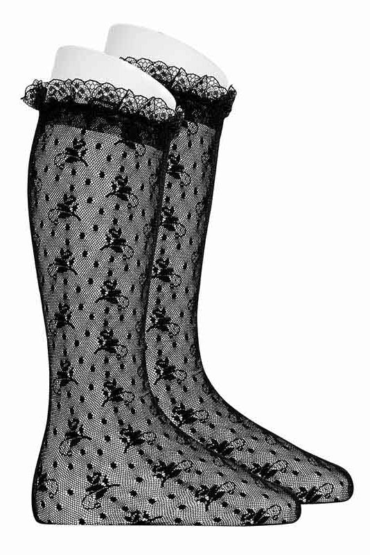 Elegant Lace Knee High Socks for Women - Fashionable Vintage Style Thigh High Stockings - Perfect for Cosplay, Weddings & Winter Outfits