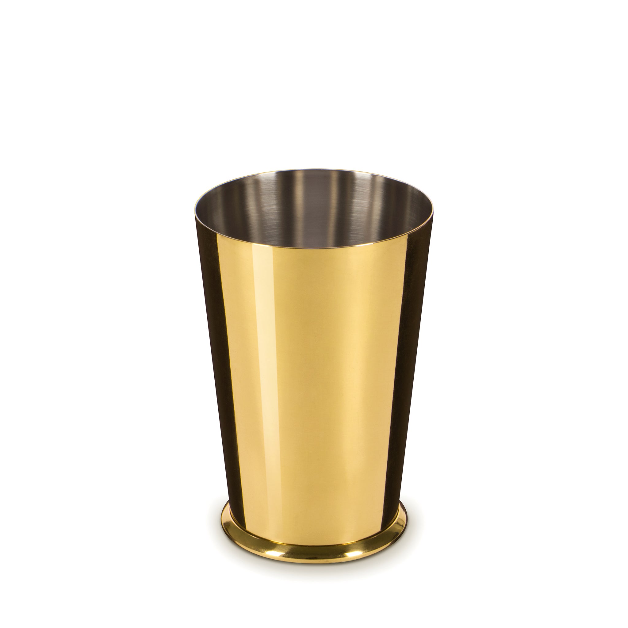 Leopold Small Weighted Shaking Tin - 18oz (532ml) Gold Plated Cocktail Mixing Tool for Bartenders & Home Bars | Perfect for Mixing Martinis, Margaritas & More