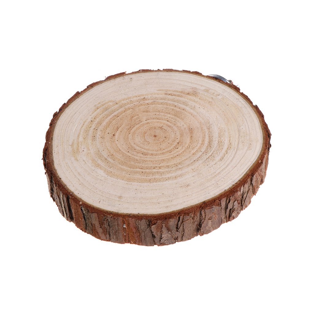 Natural Wooden Bird Perch Stand - Round Platform for Parrots, Chinchillas & Squirrels | Cage Accessory for Climbing & Resting | Perfect for Small Pets' Exercise & Playtime