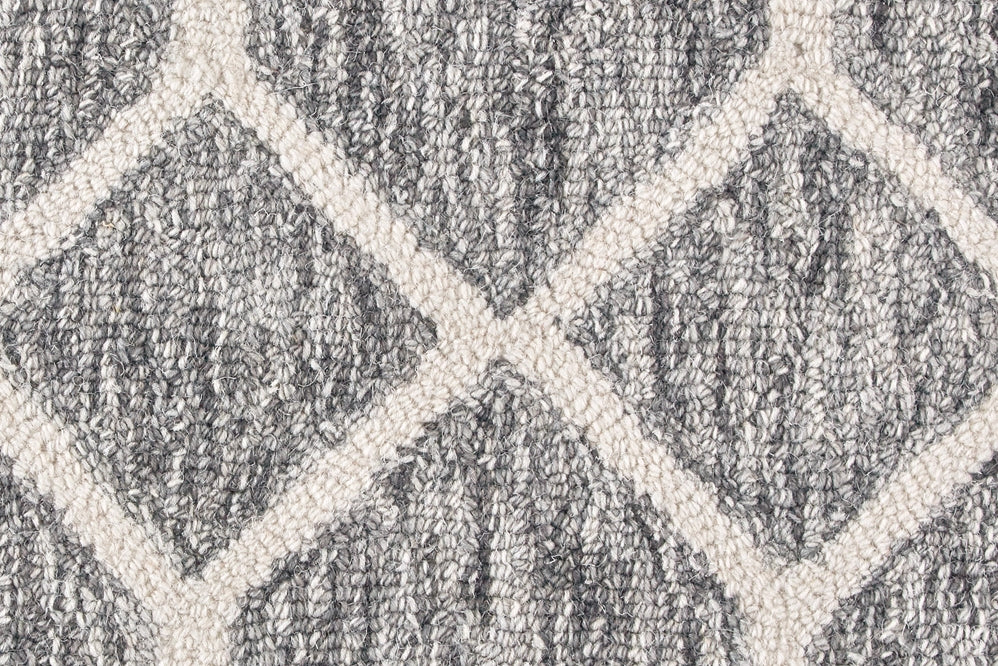 Belfort Charcoal & Ivory Area Rug - Soft Plush Modern Living Room Carpet, Non-Slip Bedroom Floor Mat for Home Decor