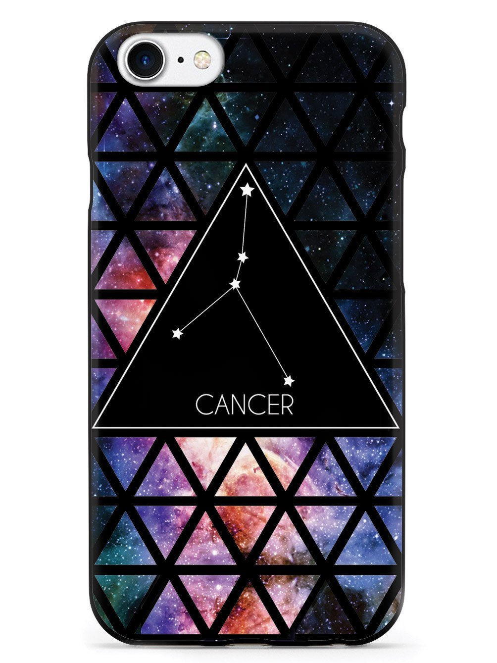 Inspired Cases - Premium 3D Textured Protective Phone Case Compatible with Apple iPhone 8 - Zodiac Constellation Cancer Design - Slim Fit Shockproof Cover for Everyday Use & Gift Giving