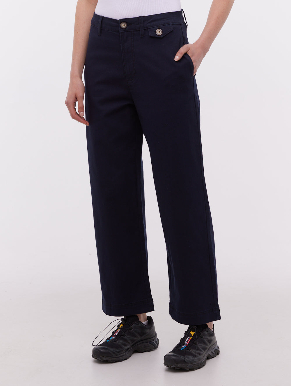 Jara Women's Straight Leg Pants - High Waist Stretch Comfortable Office Work Trousers for Business Casual & Professional Wear