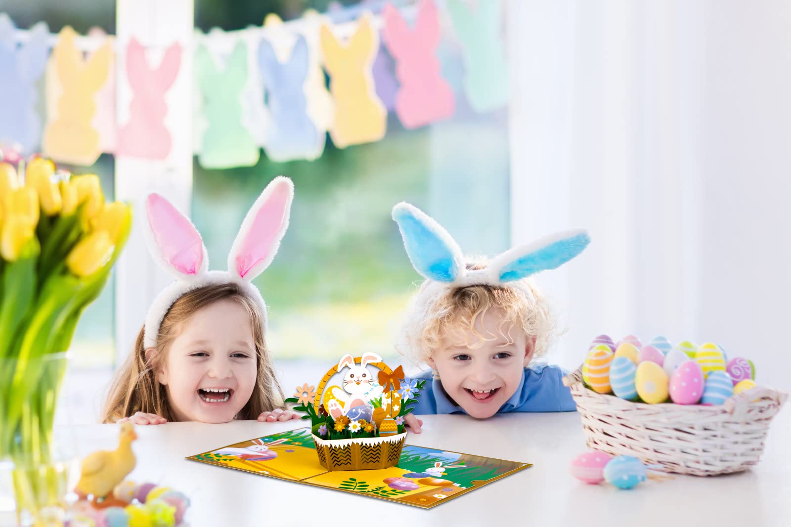 WhatSign 3D Easter Bunny Pop Up Greeting Card - 6