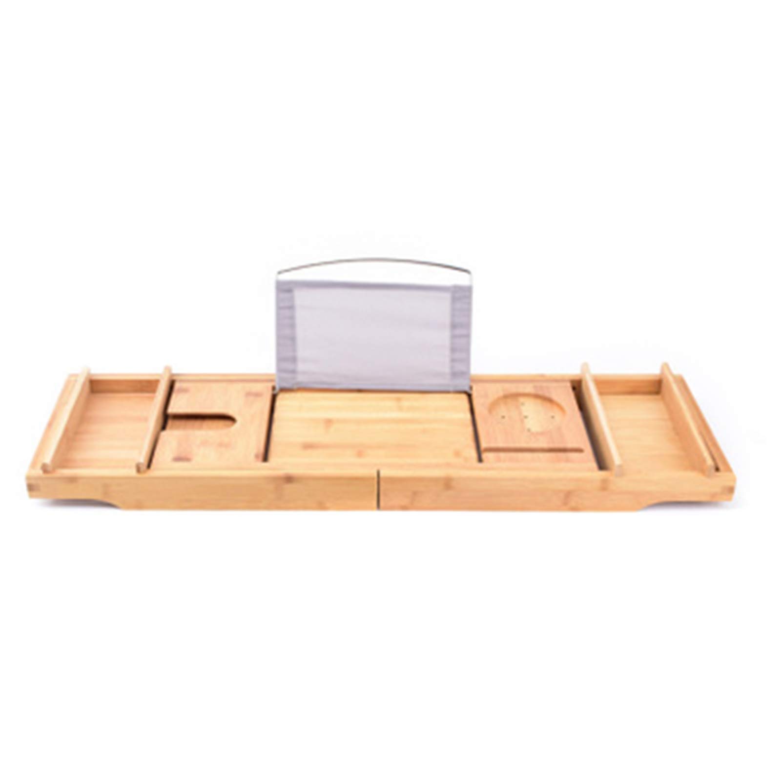 Premium Adjustable Bamboo Bathtub Tray - Extendable Spa Caddy with Non-Slip Design for Books, Wine & Bath Essentials | Relaxing Bath Accessories for Luxury Home Spa Experience