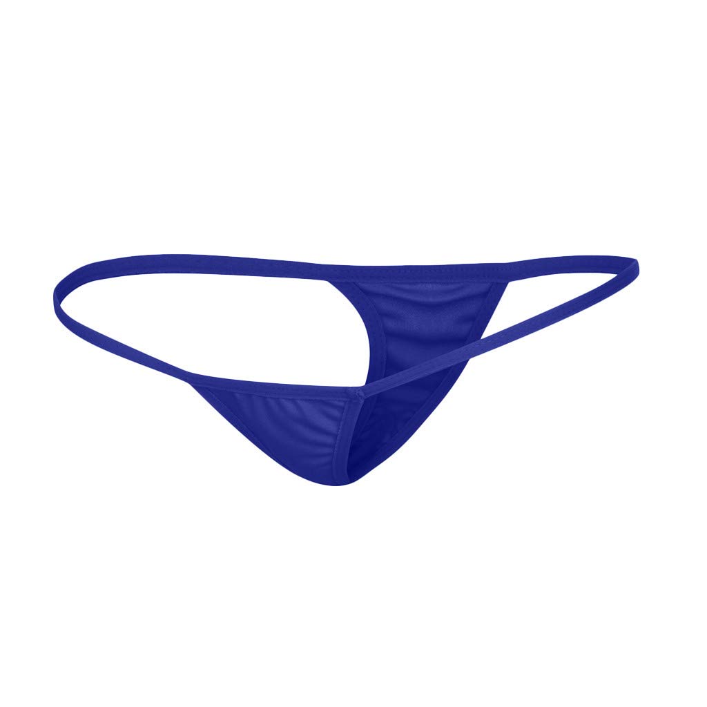 Sexy Lace G-String Thong Panties for Women - Comfortable V-String Underwear & Bunny Lingerie in Blue (Size S) - Perfect for Valentine's Day, Honeymoon & Romantic Nights